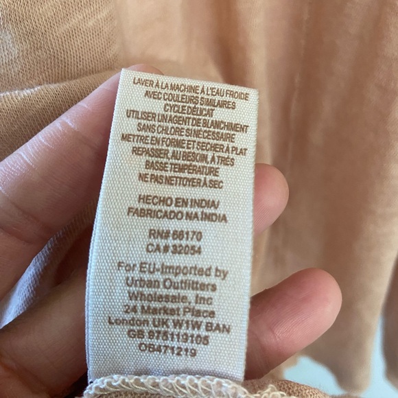 Free People Anna Burnout High Low Long Sleeve Distressed V-Neck Tee - Picture 6 of 8